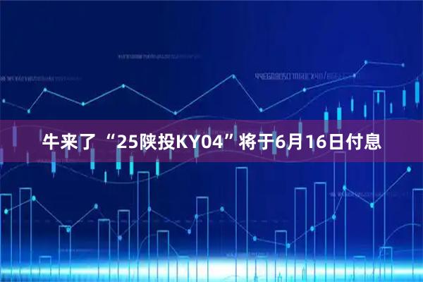 牛来了 “25陕投KY04”将于6月16日付息