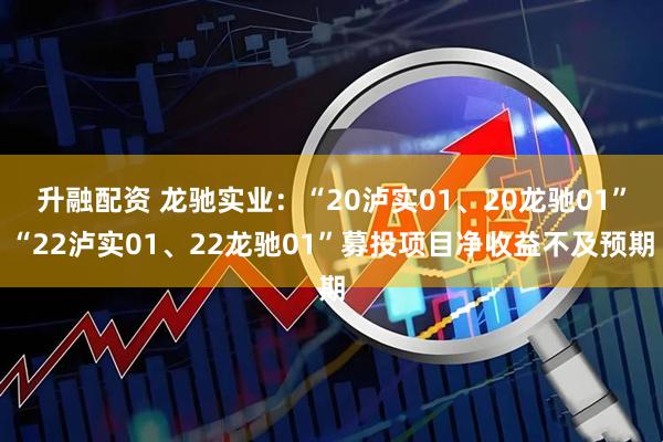 升融配资 龙驰实业：“20泸实01、20龙驰01”“22泸实01、22龙驰01”募投项目净收益不及预期